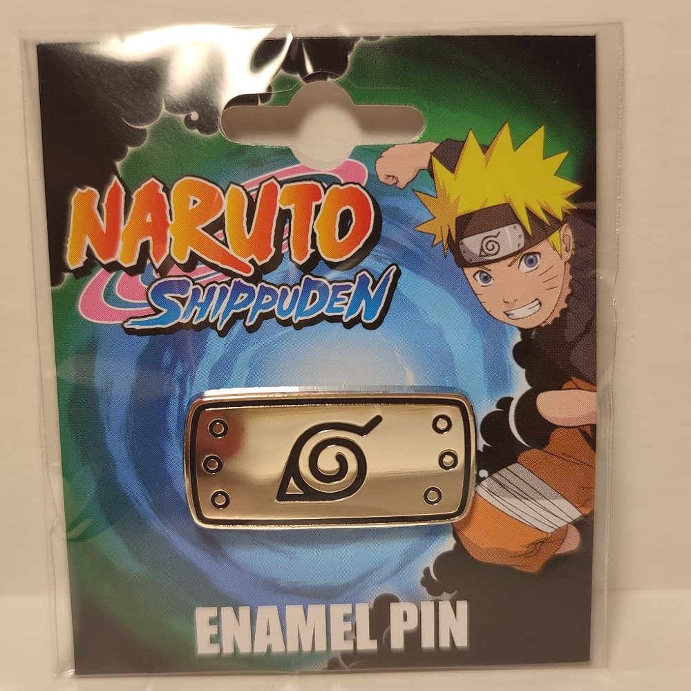 Naruto Shippuden Konoha Hidden Leaf Headband Enamel Pin